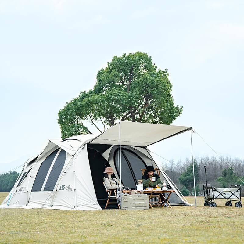 Mobi Garden Holiday Stars High End Tunnel Tent with One Inner Tent