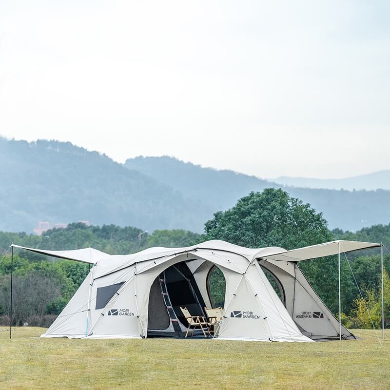 Mobi Garden Holiday Stars High End Tunnel Tent with One Inner Tent