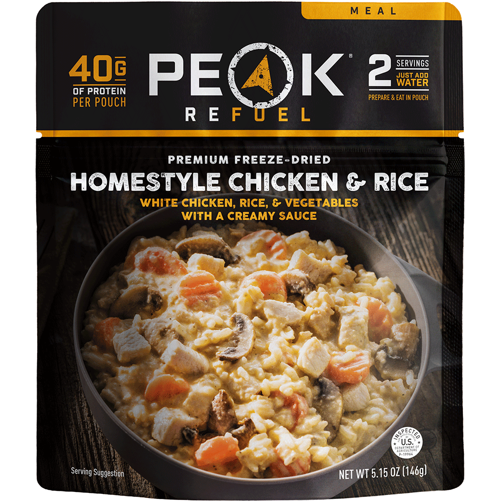 Peak Refuel Homestyle Chicken & Rice Freeze-Dried Meal - 2 Servings