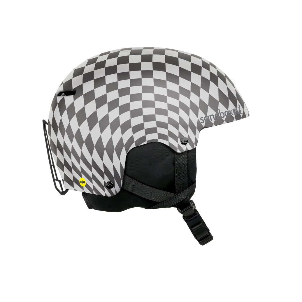 Sandbox Checkered Icon Snow Mips Helmet (Fit System)