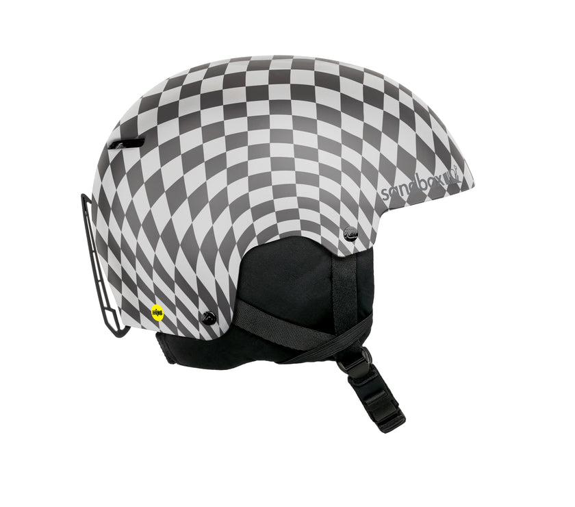 Sandbox Checkered Icon Snow Mips Helmet (Fit System)