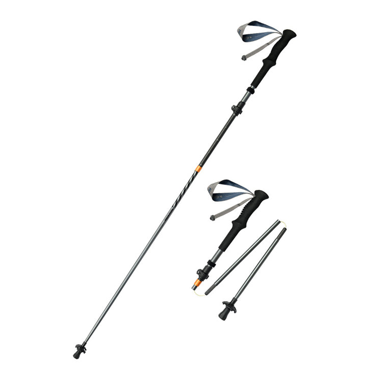 Naturehike Chang Feng UL - Carbon And Aluminum Five-Section Adjustable Folding Trekking Pole Grey