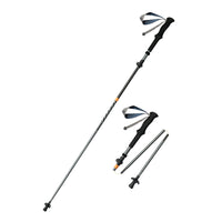 Naturehike Chang Feng UL - Carbon And Aluminum Five-Section Adjustable Folding Trekking Pole Grey