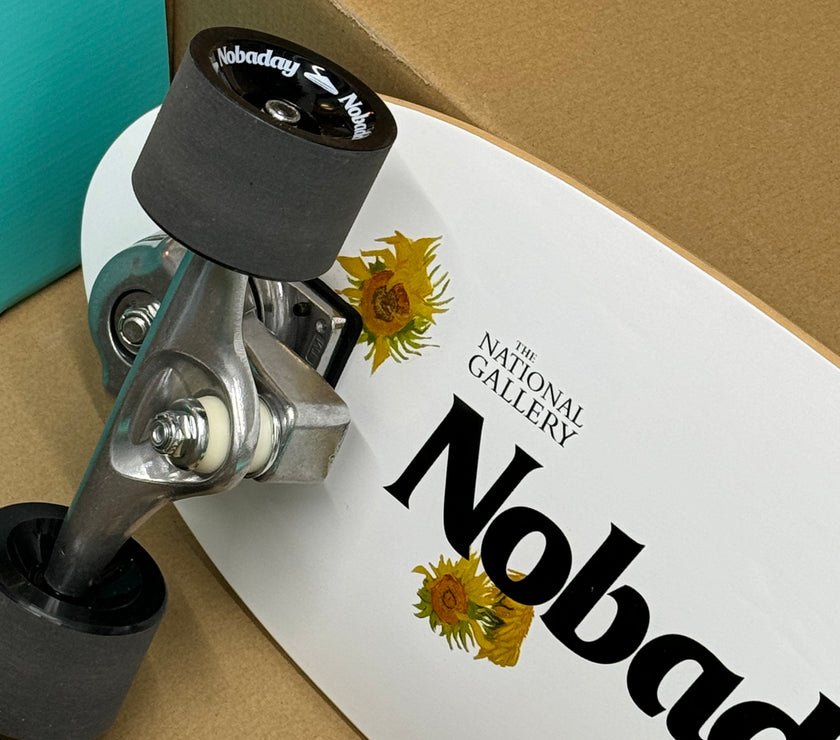 Nobaday 30 Inch Surf Skateboard - Seek Sunflower