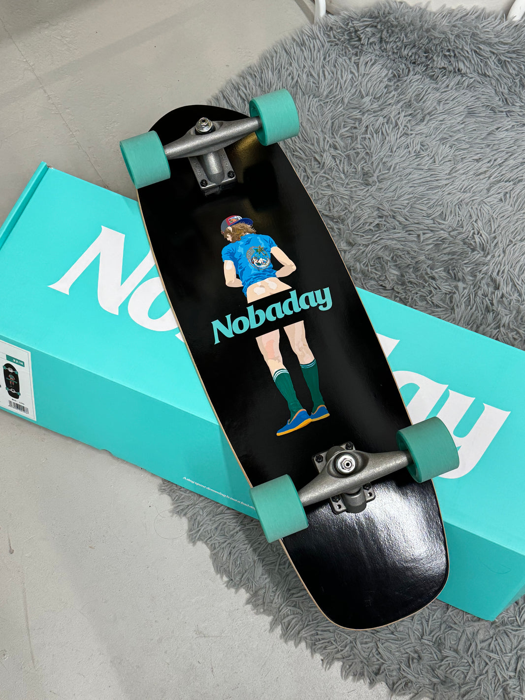 Nobaday 32 Inch Surf Skateboard - Shaka Truce