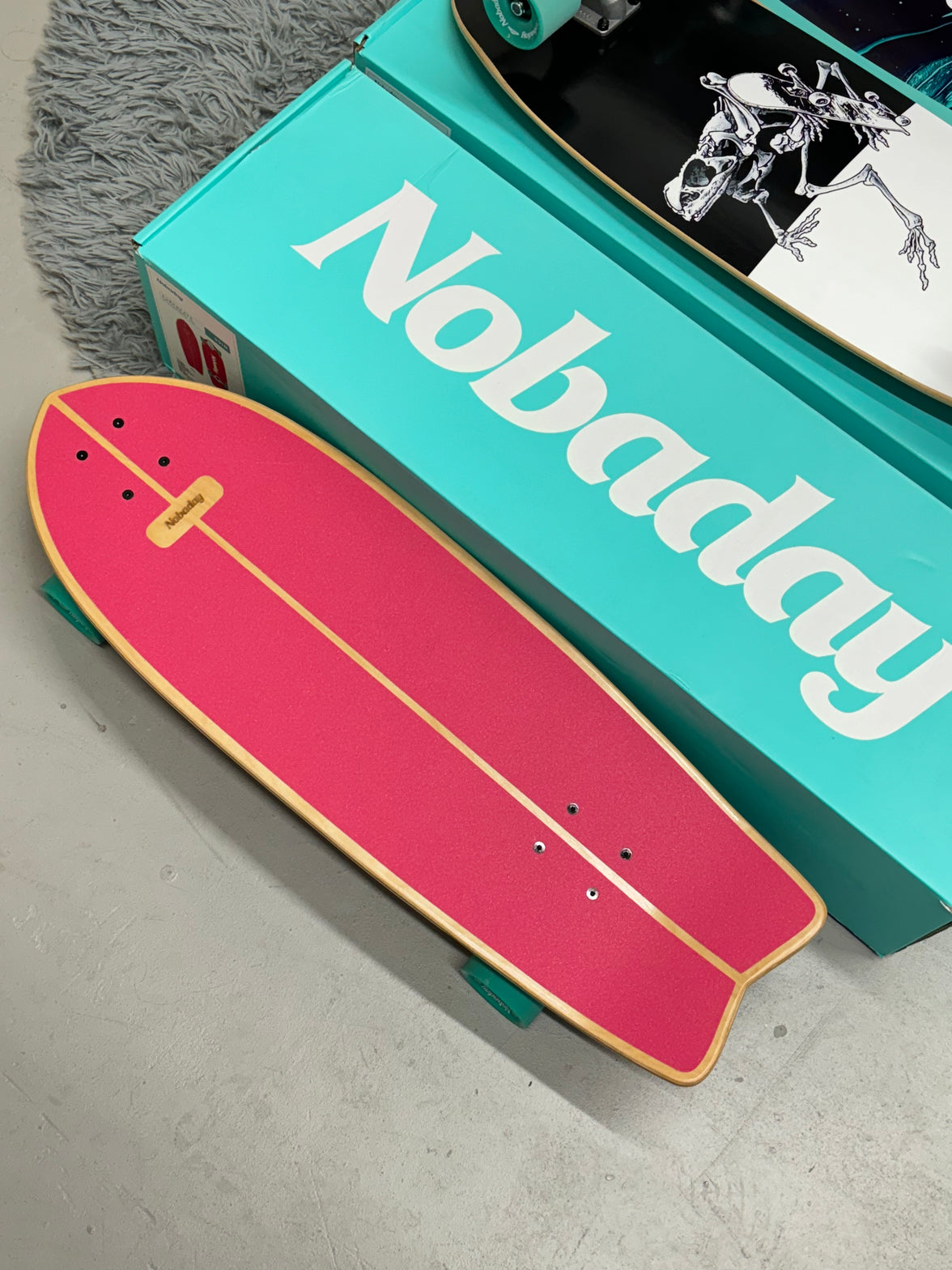 Nobaday 30 Inch Surf Skateboard - Froth Flame