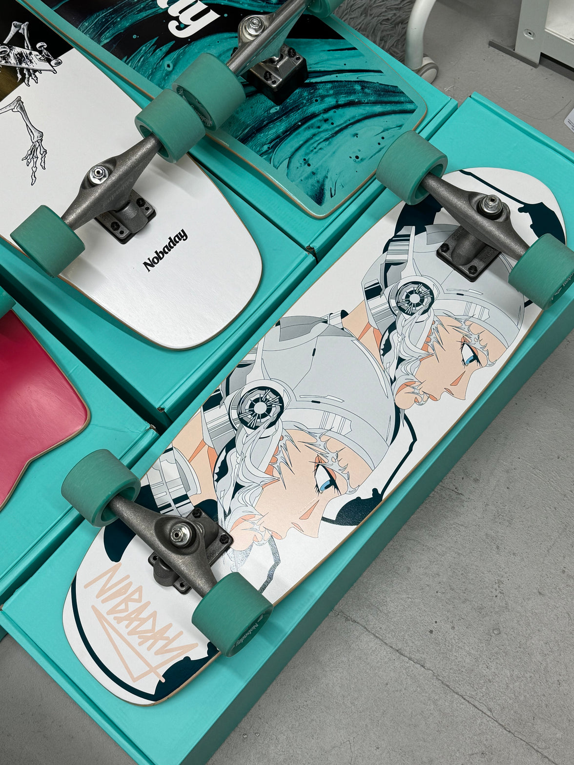 Nobaday 30 Inch Surf Skateboard - Shaka Twins