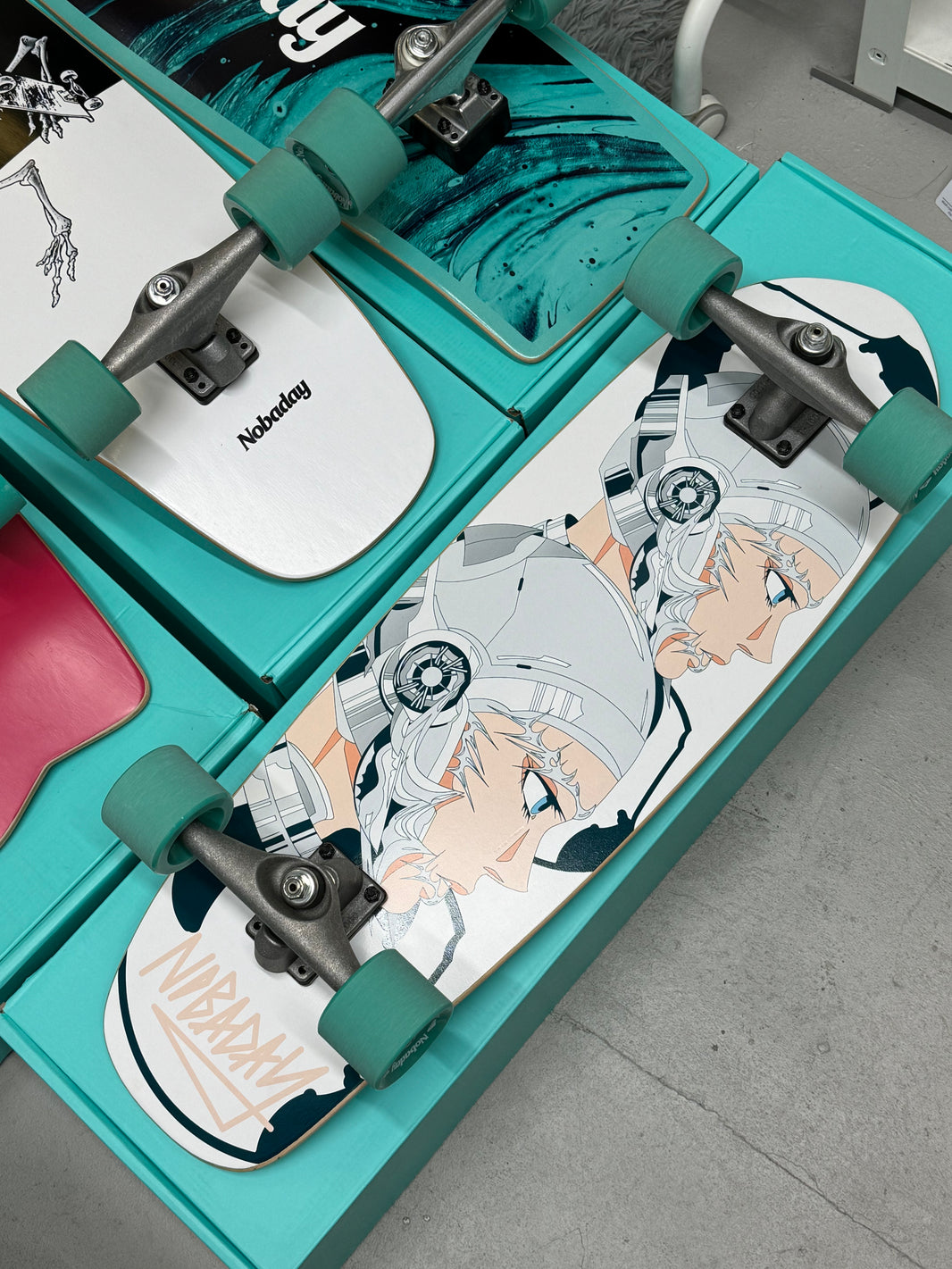 Nobaday 30 Inch Surf Skateboard - Shaka Twins