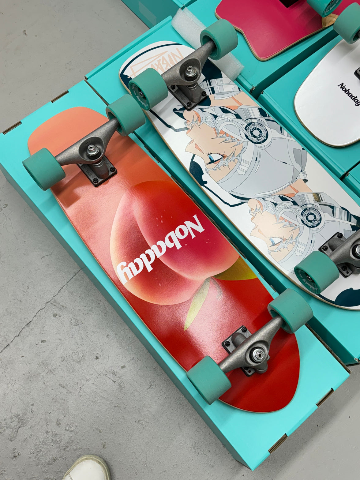 Nobaday 30 Inch Surf Skateboard - Seek Peach