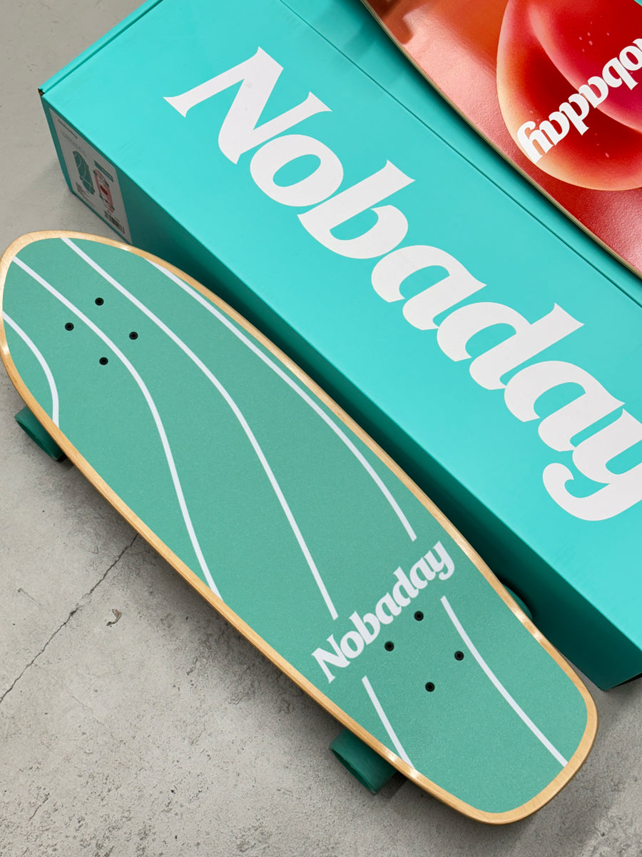 Nobaday 30 Inch Surf Skateboard - Seek Peach
