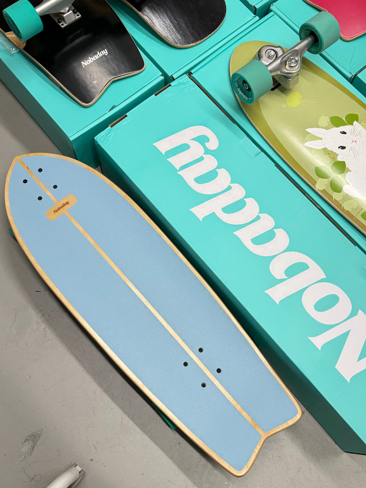 Nobaday 32 Inch Surf Skateboard - Froth Galx