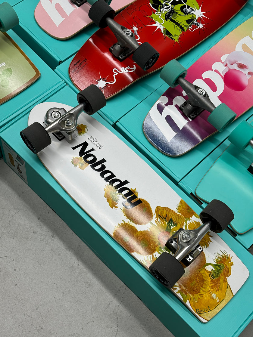 Nobaday 30 Inch Surf Skateboard - Seek Sunflower