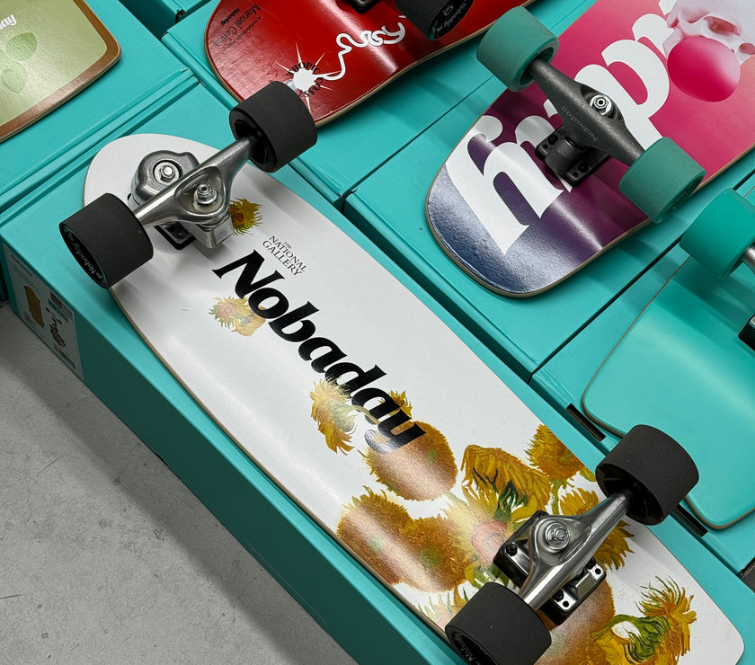 Nobaday 30 Inch Surf Skateboard - Seek Sunflower