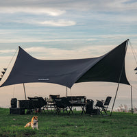 Black Dog Full Black Tarp for Outdoor Use Durable and Weather-Resistant Cover