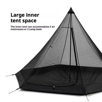 Black Dog Full Black Pyramid Tent