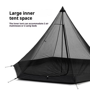 Black Dog Full Black Pyramid Tent