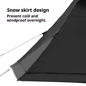 Black Dog Full Black Pyramid Tent