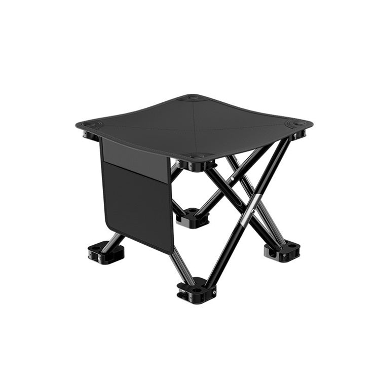 Outdoor Picnic Foldable Stool Camping Chair - Black【Borderline Selection】