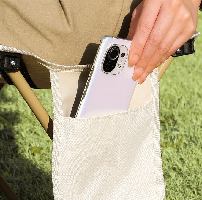 Outdoor Picnic Foldable Stool Camping Chair - Black【Borderline Selection】