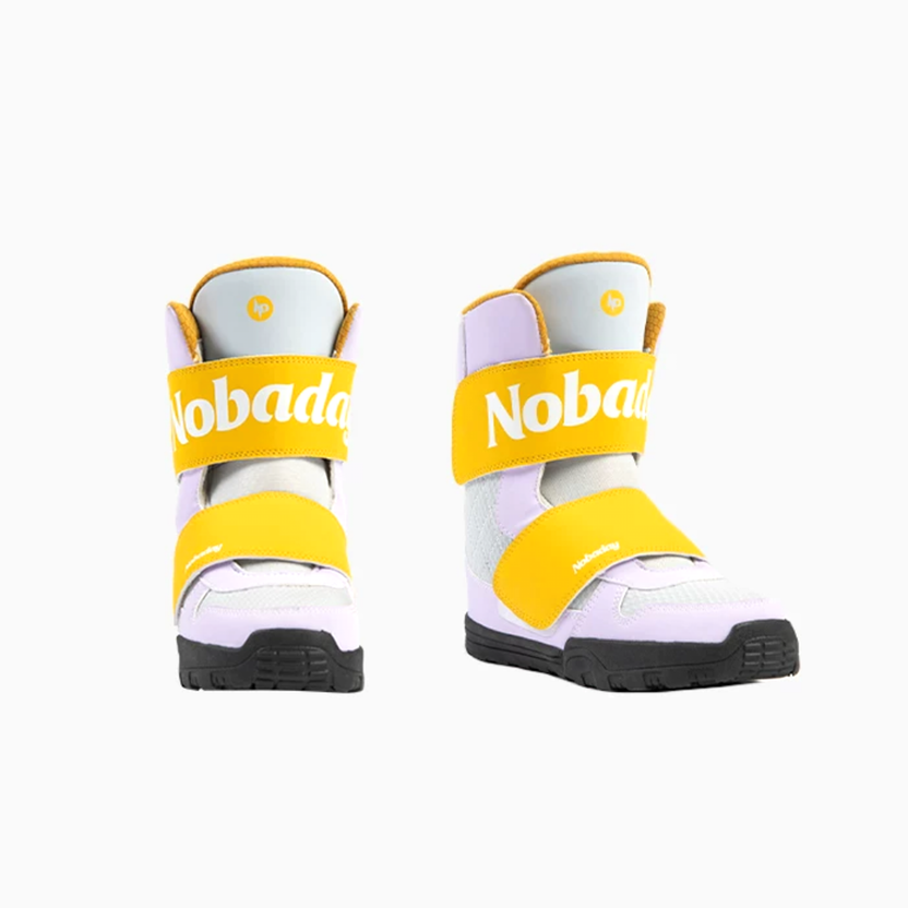 Nobaday 儿童雪地靴 紫黄