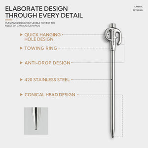 Campingmoon Stainless Steel Dog/ Pet Stake K45