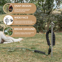 Campingmoon Stainless Steel Dog/ Pet Stake K45