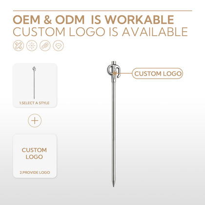 Campingmoon Stainless Steel Dog/ Pet Stake K45