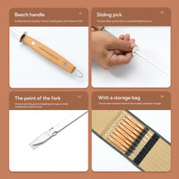 Campingmoon Flat Baking Pins – 8Pcs K-480