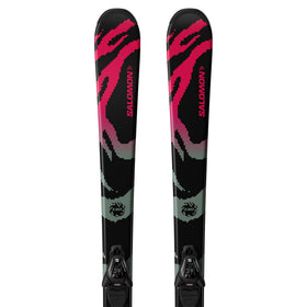 Salomon QST Jr M + L6 GW Skis - Junior - L QST JR BLACK M L6 GW