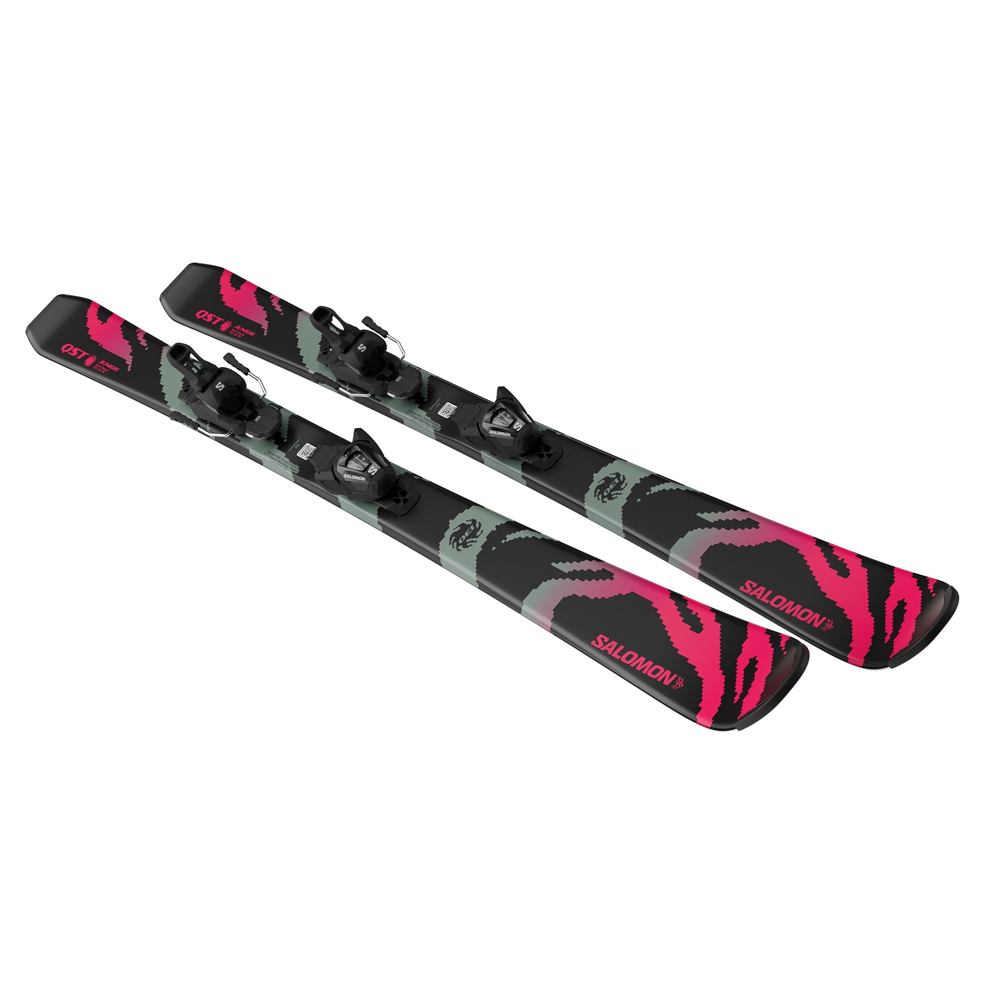 Salomon QST Jr M + L6 GW Skis - Junior - L QST JR BLACK M L6 GW