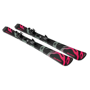 Salomon QST Jr M + L6 GW Skis - Junior - L QST JR BLACK M L6 GW