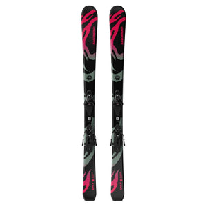 Salomon QST Jr M + L6 GW Skis - Junior - L QST JR BLACK M L6 GW
