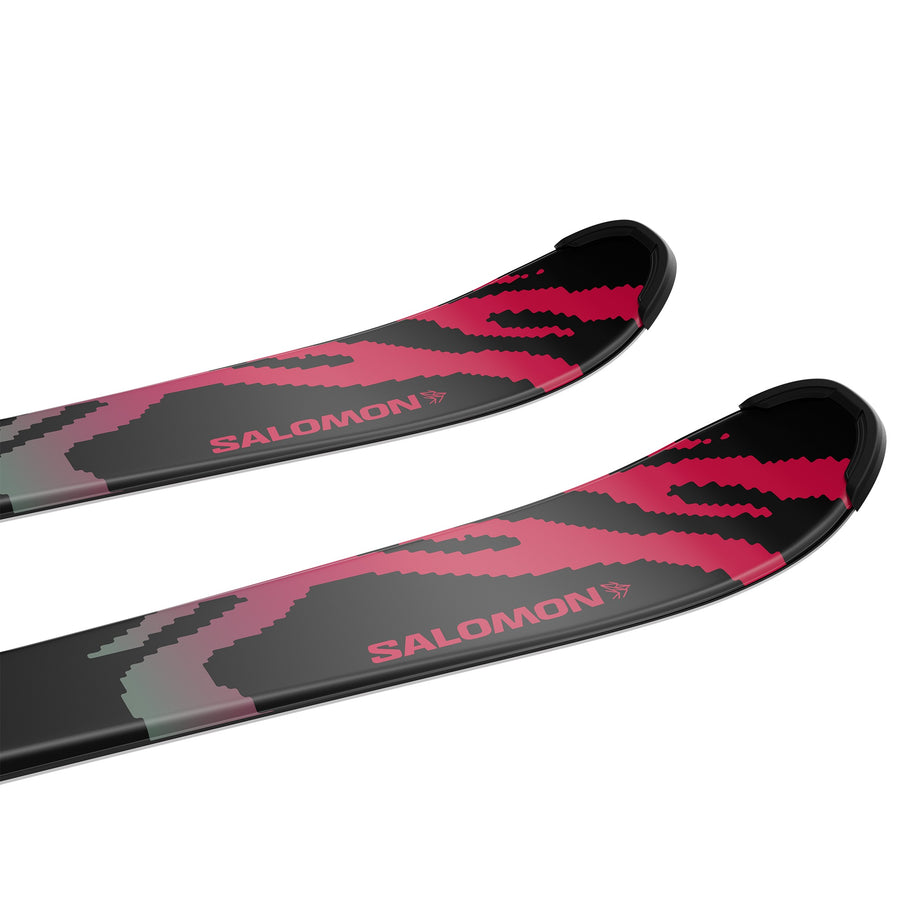 Salomon QST Jr M + L6 GW Skis - Junior - L QST JR BLACK M L6 GW