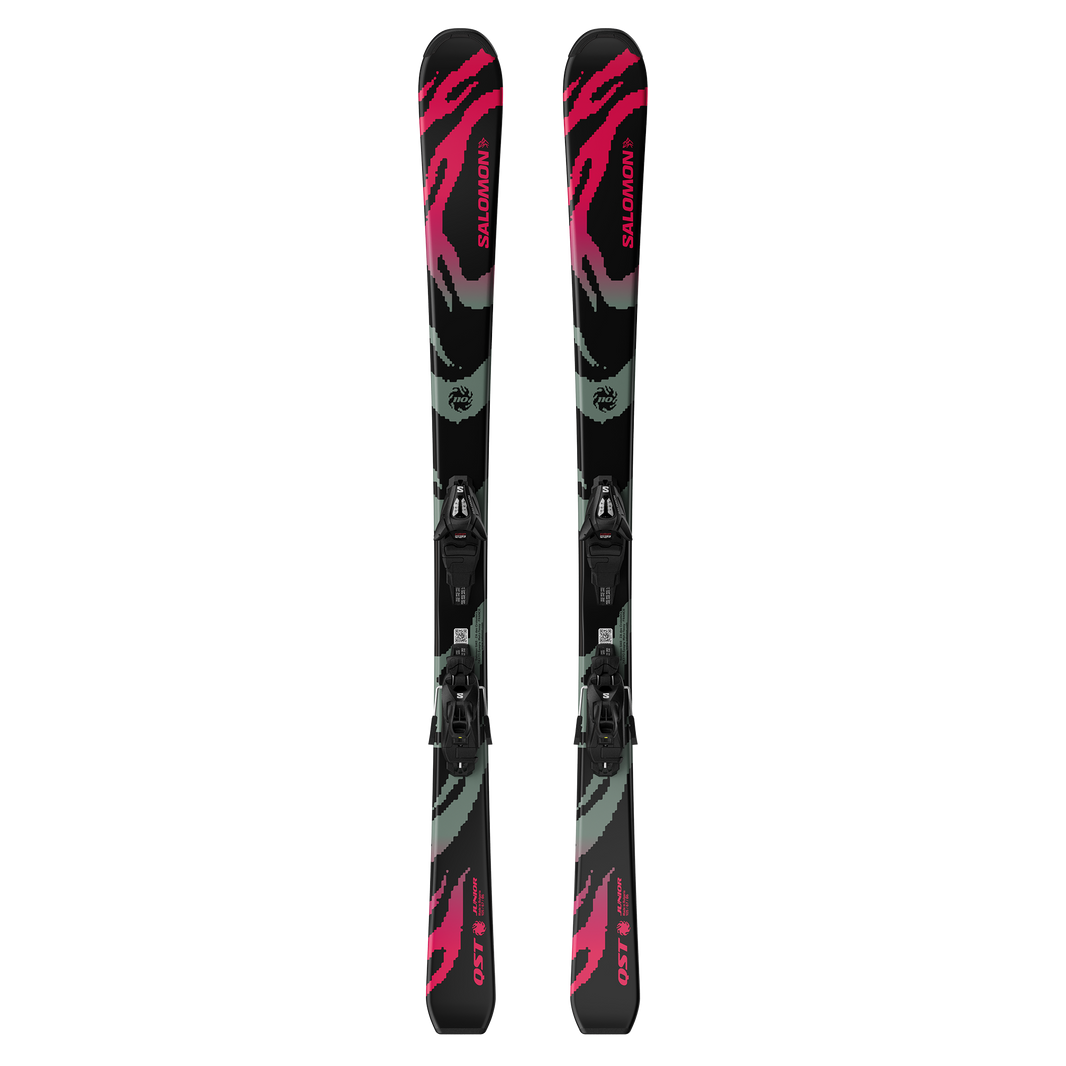 Salomon QST Jr S + C5 GW Skis - Junior (26-27) - top