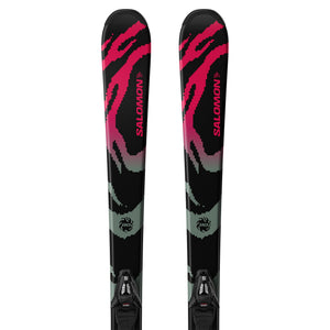 Salomon QST Jr S + C5 GW Skis - Junior - L QST JR BLACK S C5 GW