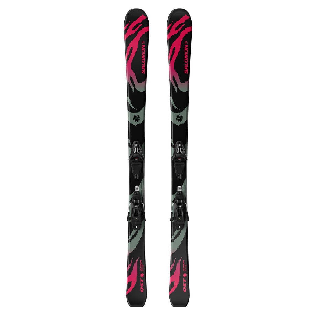 Salomon QST Jr S + C5 GW Skis - Junior - L QST JR BLACK S C5 GW