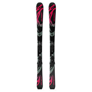 Salomon QST Jr S + C5 GW Skis - Junior - L QST JR BLACK S C5 GW