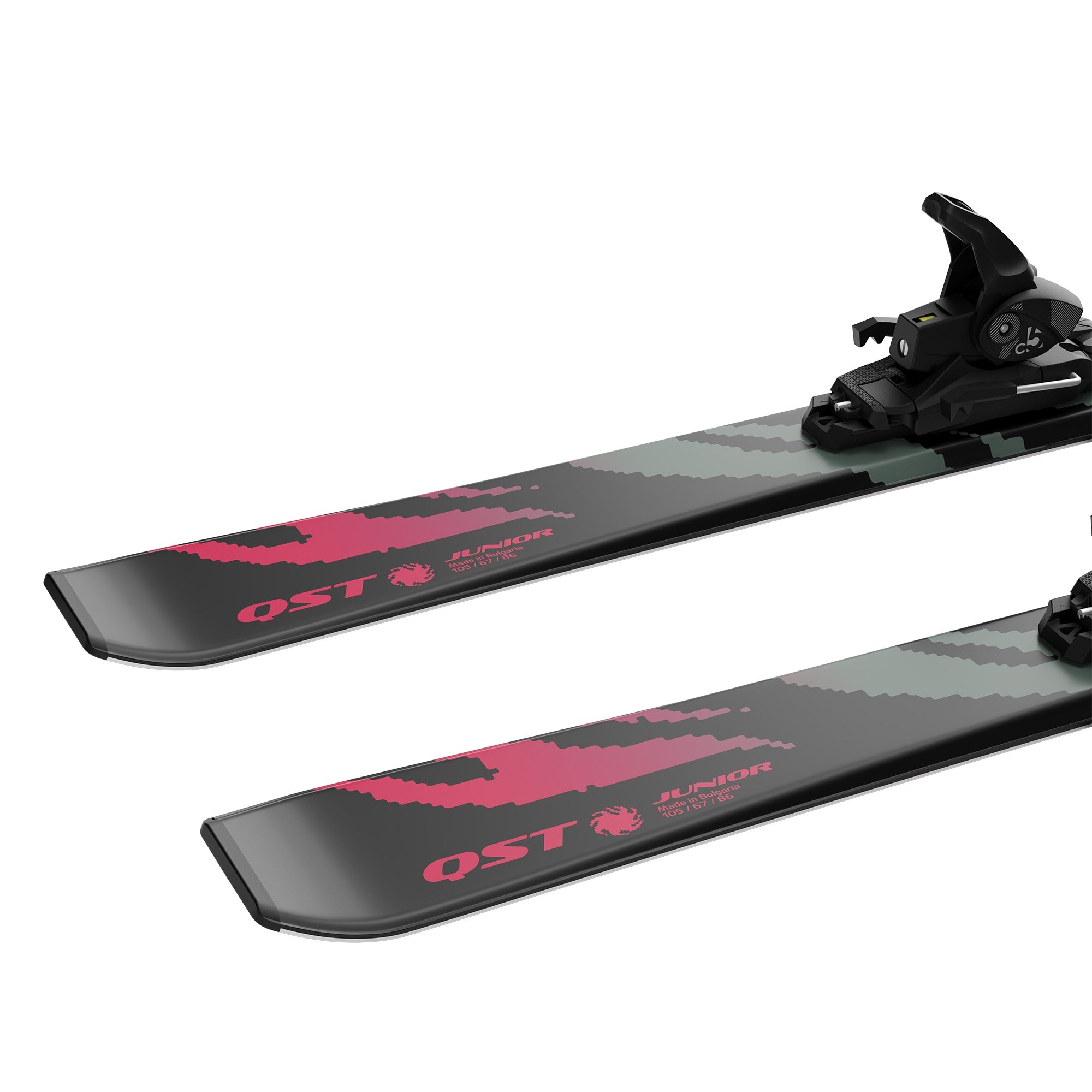 Salomon QST Jr S + C5 GW Skis - Junior - L QST JR BLACK S C5 GW