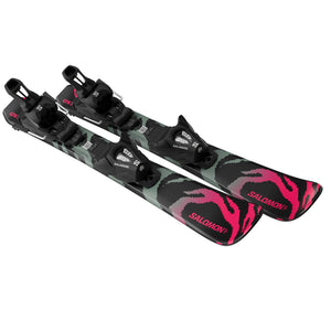 Salomon QST Jr XS + C5 GW Skis - Junior - L QST JR BLACK XS C5 GW