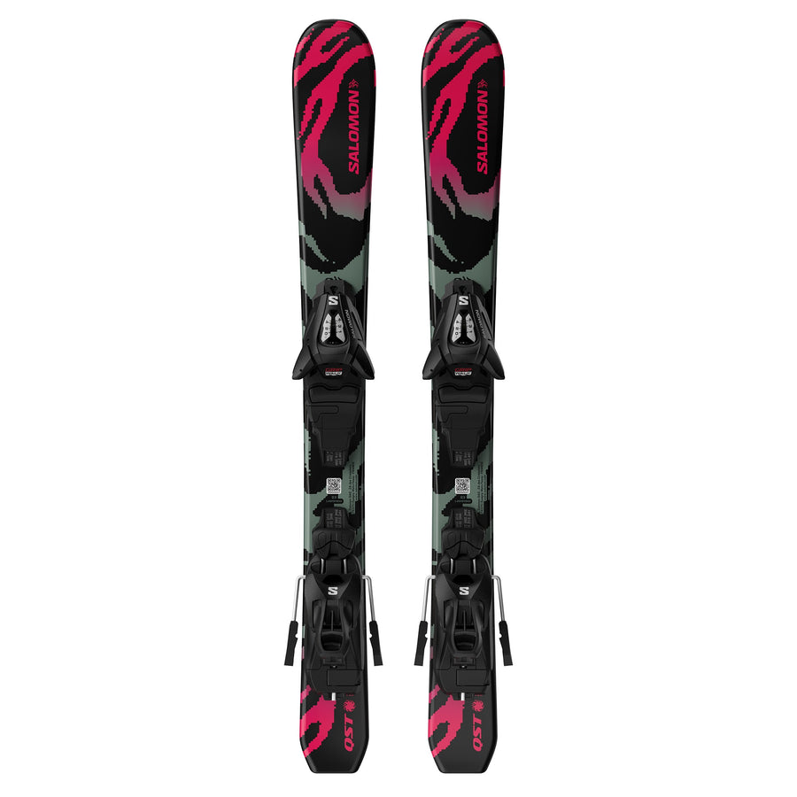 Salomon QST Jr XS + C5 GW Skis - Junior - L QST JR BLACK XS C5 GW