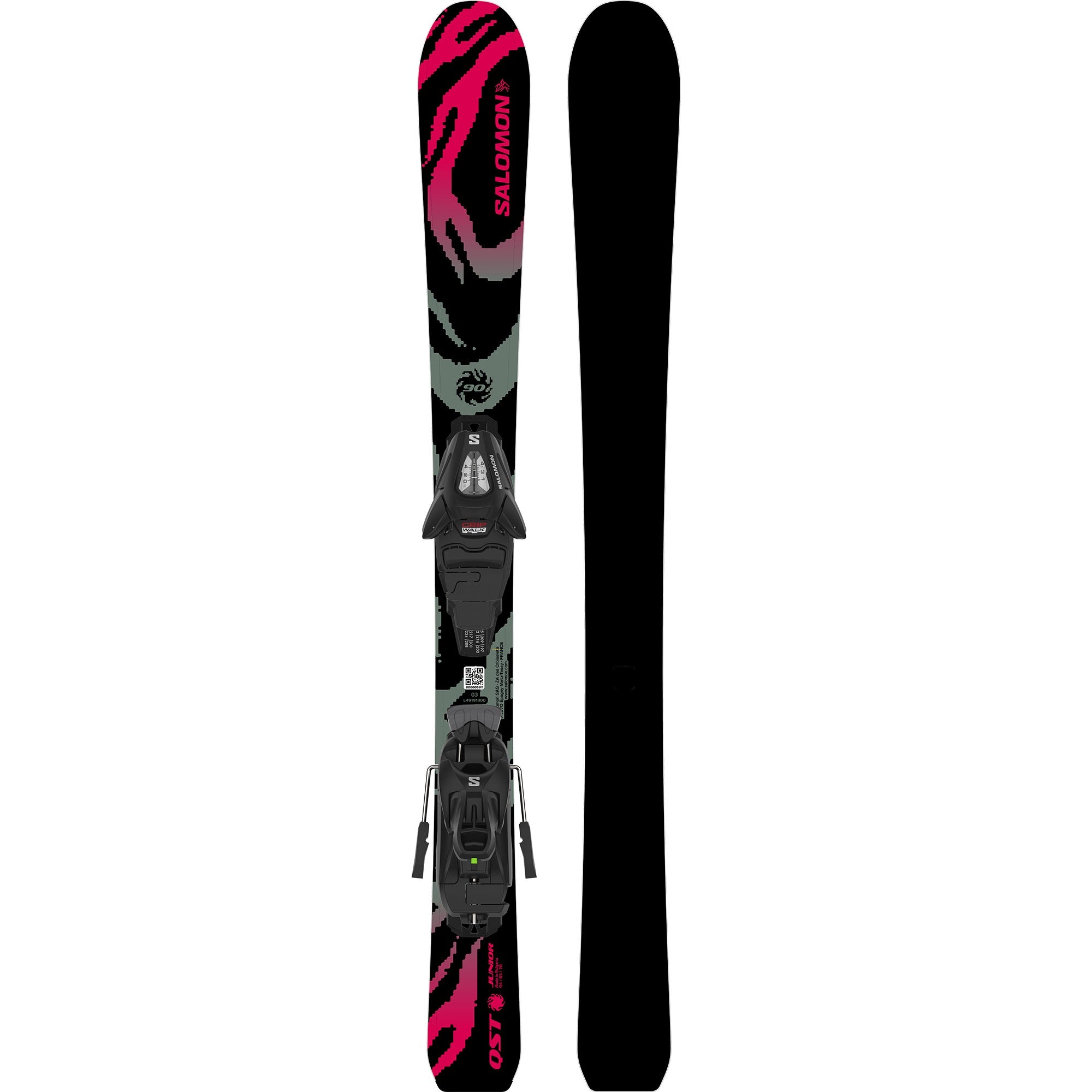 Salomon QST Jr XS + C5 GW Skis - Junior - C5 GW