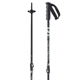 Salomon Steep Vario Jr Ski Poles - Junior - Black Green