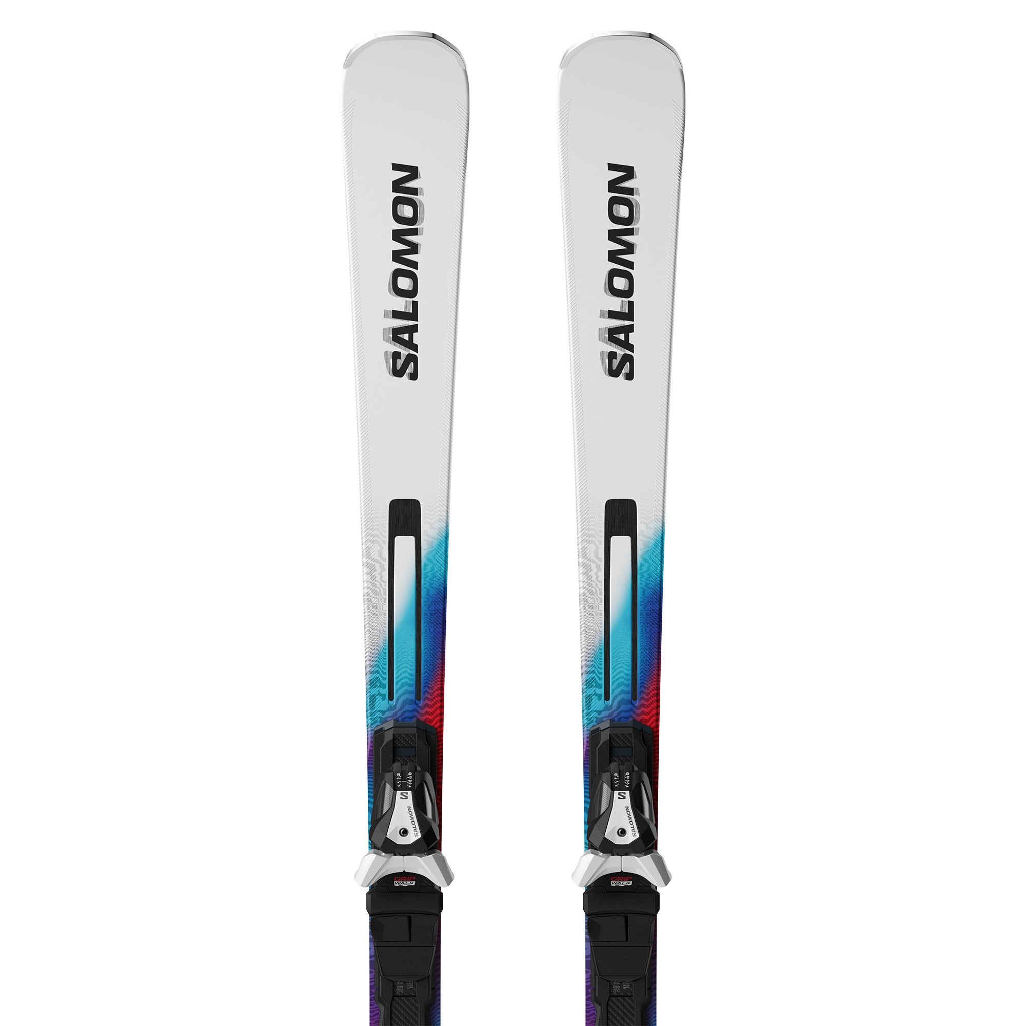 Salomon E Addikt + MI12 GW Skis - White — official Salomon product image