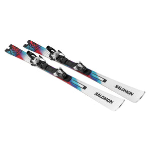 Salomon E Addikt + MI12 GW Skis - White — official Salomon product image