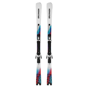 Salomon E Addikt + MI12 GW Skis - White — official Salomon product image
