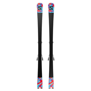 Salomon E Addikt + MI12 GW Skis - White — official Salomon product image