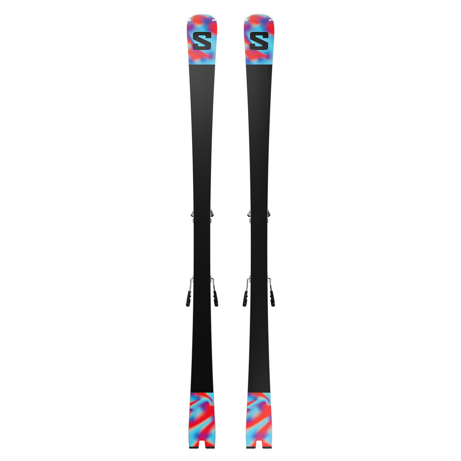 Salomon E Addikt + MI12 GW Skis - White — official Salomon product image