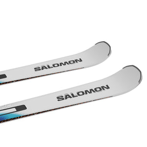 Salomon E Addikt + MI12 GW Skis - White — official Salomon product image