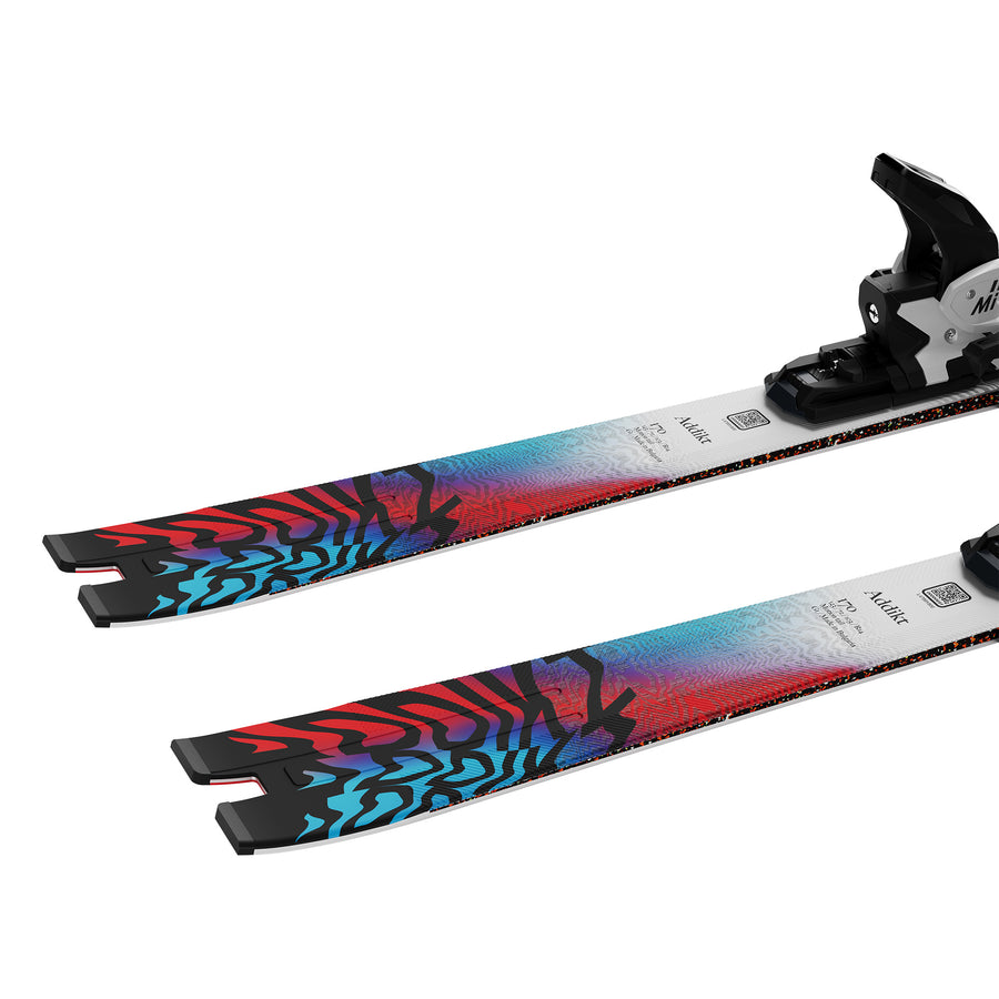Salomon E Addikt + MI12 GW Skis - White — official Salomon product image