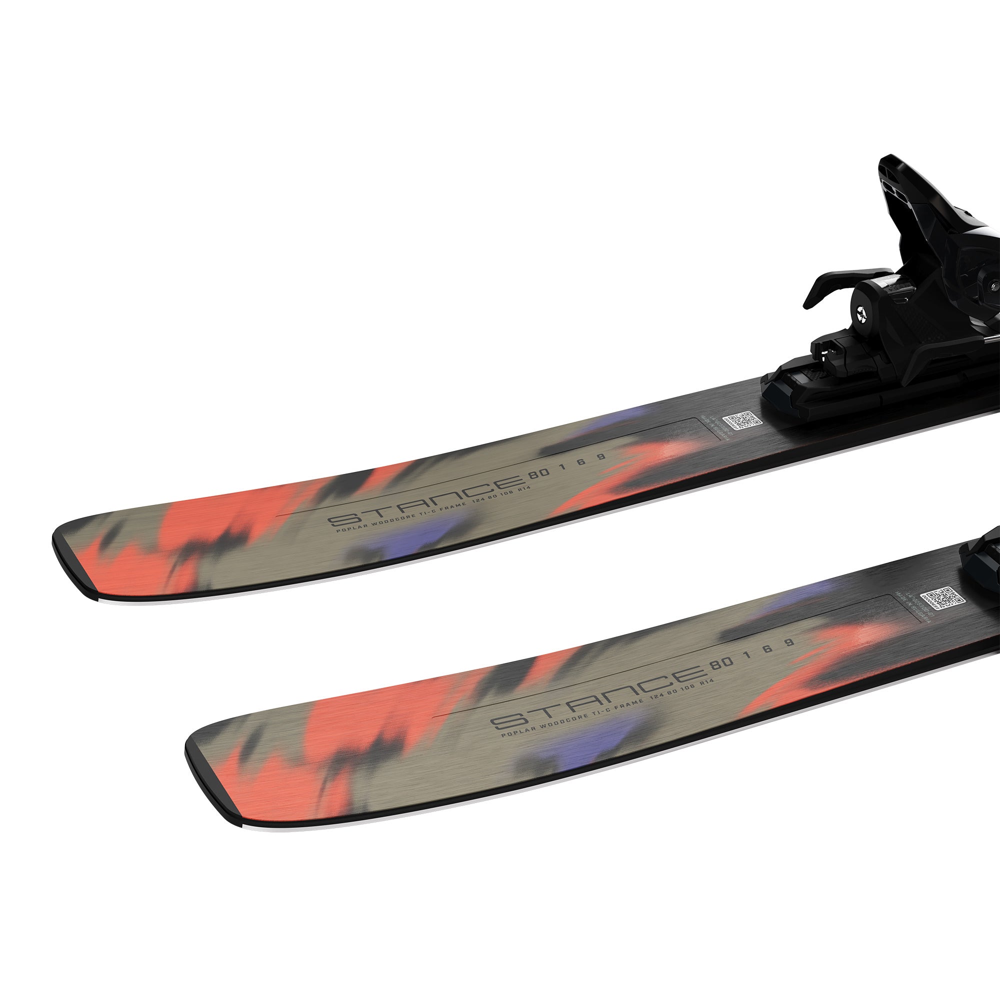 Salomon E Stance 80 + M11 GW Skis — official Salomon product image